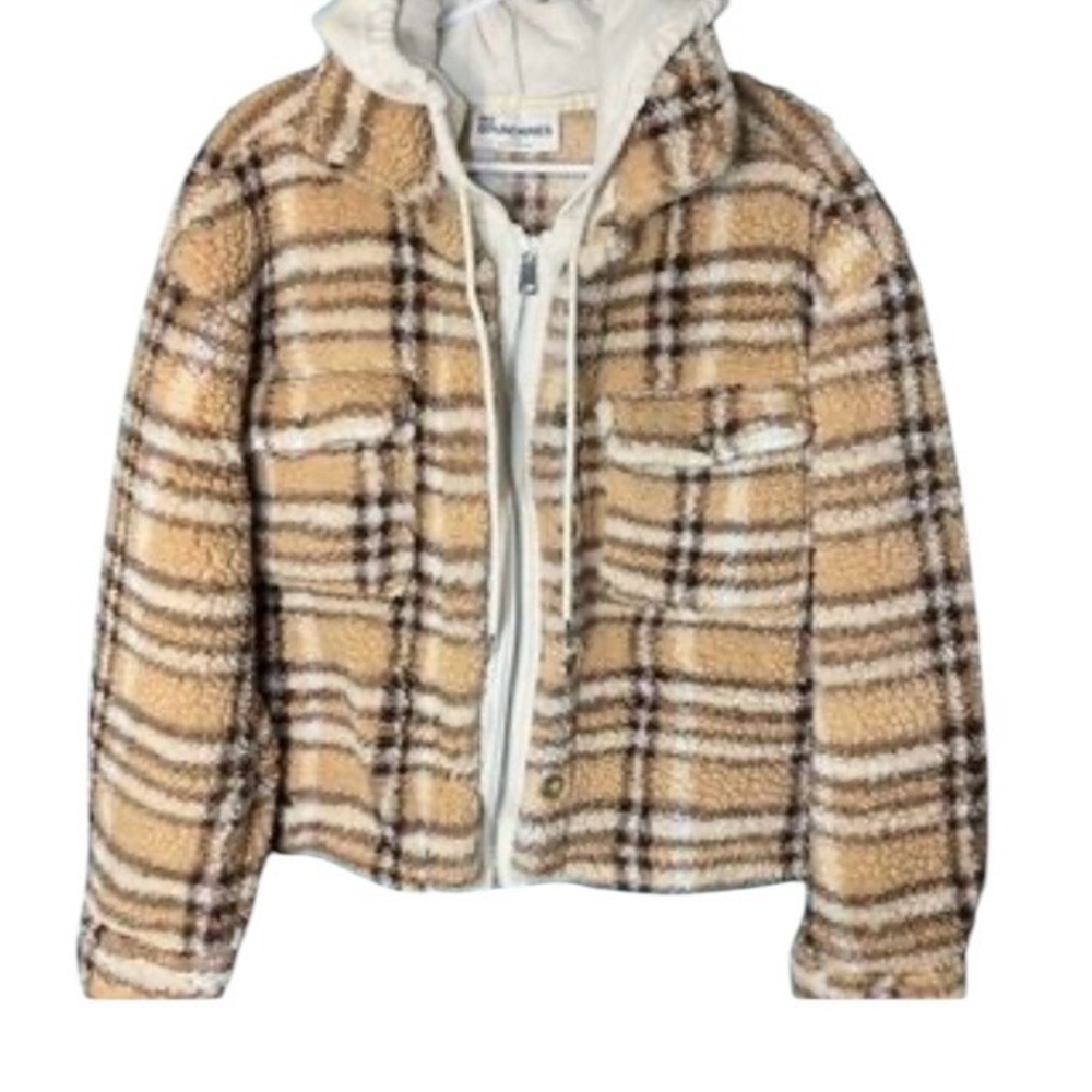 No Boundaries ~ Hoodie ~ Women’s ~ XL ~Size 16 - 18 ~Sherpa ~Full Zip~ Shacket